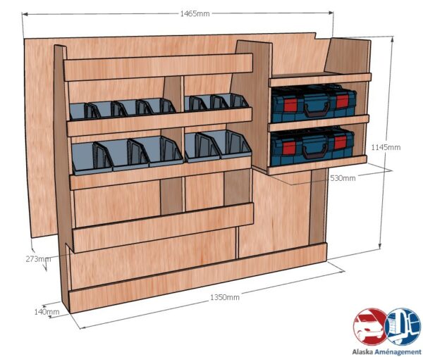 CADDY IV L1 APL KRMG DC001 COTES - Aménagement Utilitaire Île-de-France & Livraison