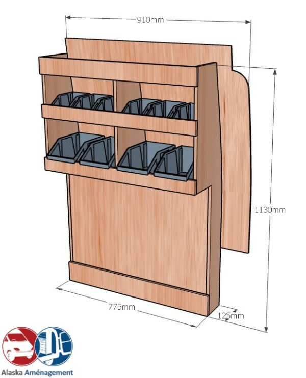 Caddy V L1 APL KRD DC101 N COTES - Aménagement Utilitaire Île-de-France & Livraison