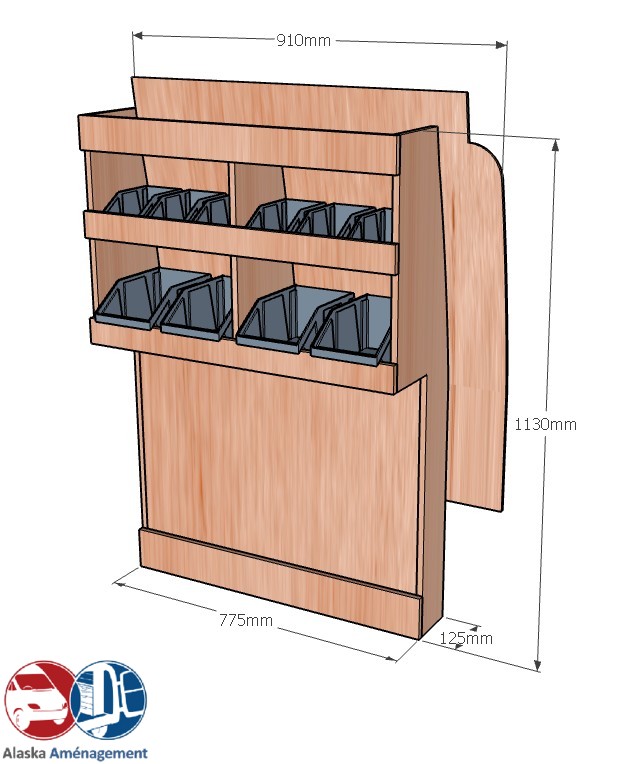 Meuble latéral Droite KRD-DC101-N - vue 3