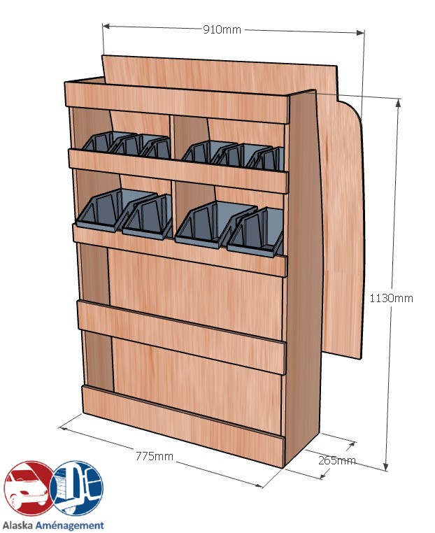 Meuble latéral Droite KRD101-N - vue 3