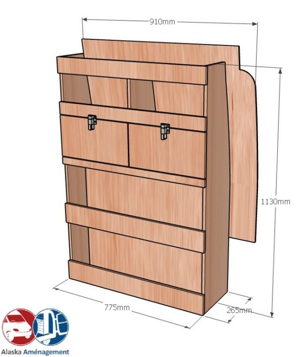 Caddy V L1 APL KRD102 N COTES - Aménagement Utilitaire Île-de-France & Livraison