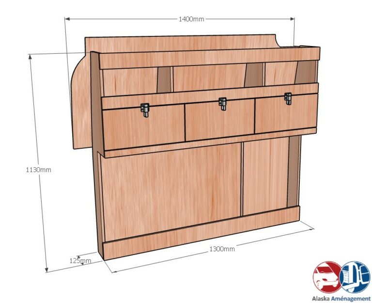 Meuble latéral Gauche KRG-DC002-N - vue 3