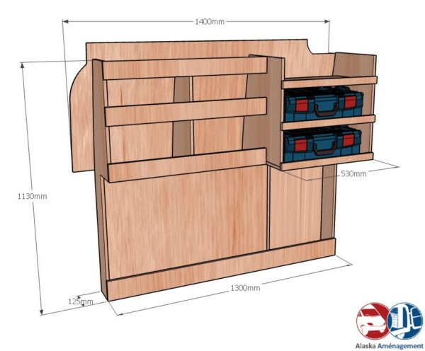 Caddy V L1 APL KRMG DC N COTES - Aménagement Utilitaire Île-de-France & Livraison