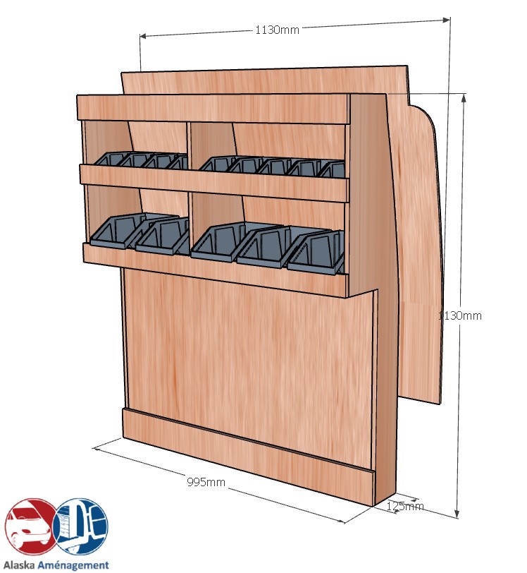 Meuble latéral Droite KRD-DC101-N - vue 3