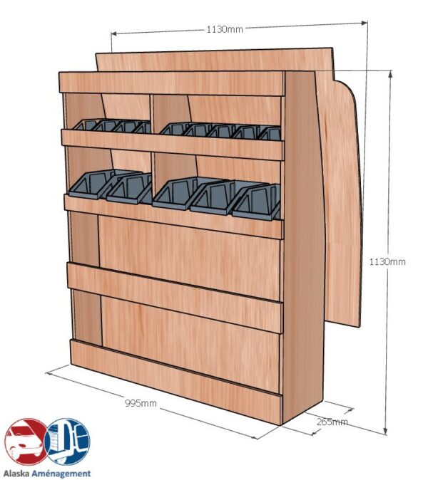 Caddy V L2 APL KRD101 N COTES - Aménagement Utilitaire Île-de-France & Livraison