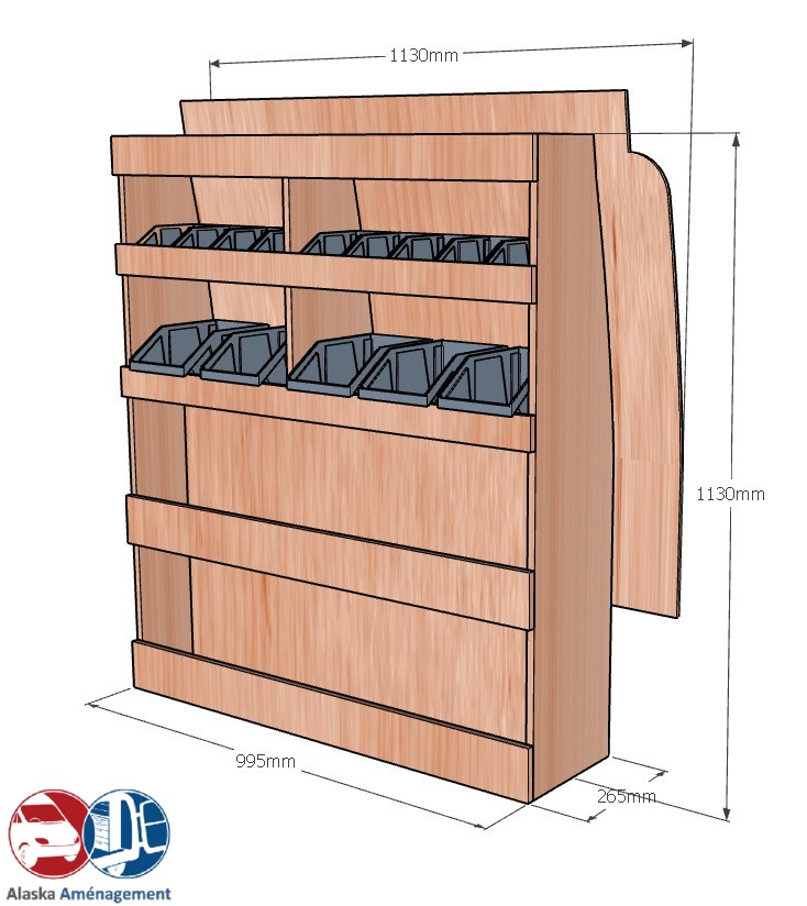 Meuble latéral Droite KRD101-N - vue 3