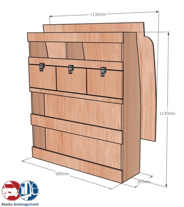 Caddy V L2 APL KRD102 N COTES - Aménagement Utilitaire Île-de-France & Livraison
