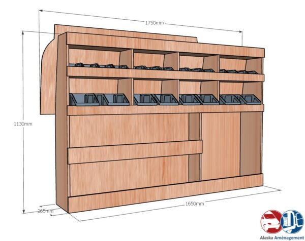 Caddy V L2 APL KRG001 N COTES - Aménagement Utilitaire Île-de-France & Livraison