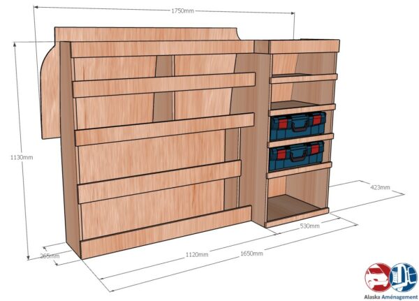 Caddy V L2 APL KRMG N COTES - Aménagement Utilitaire Île-de-France & Livraison