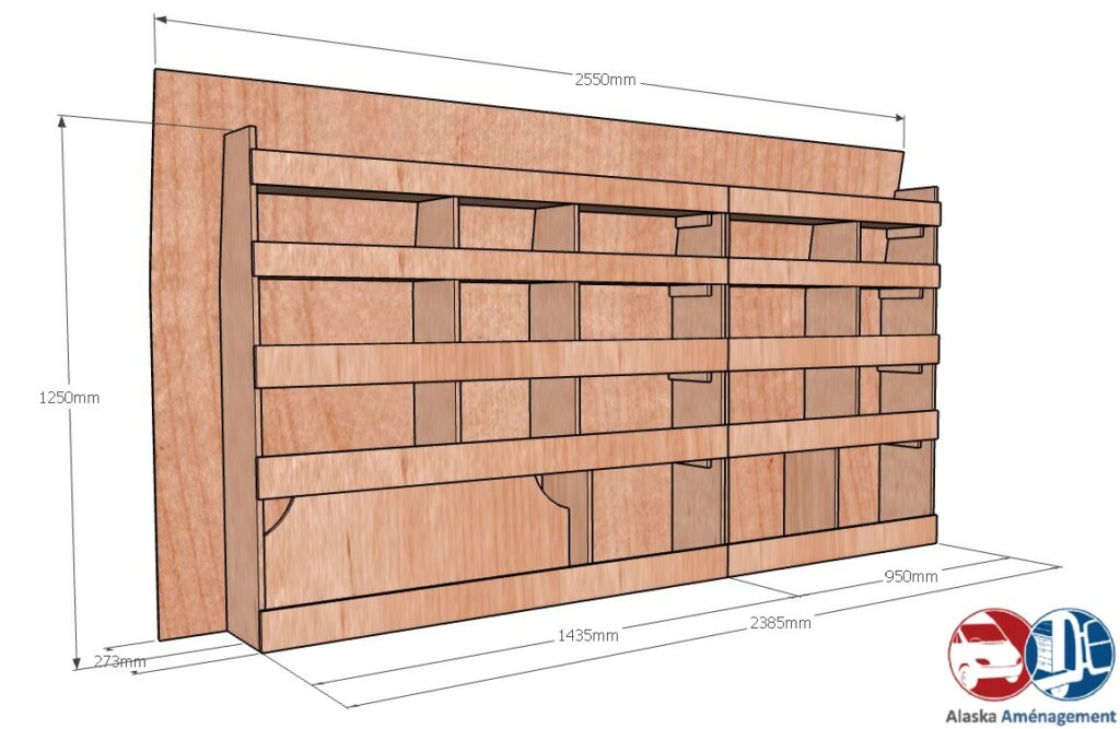 Custom I L2H1 KRG COTES - Aménagement Utilitaire Île-de-France & Livraison