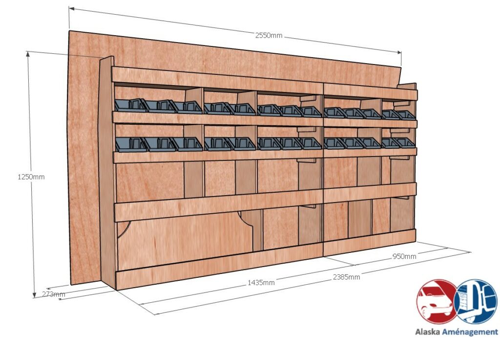 Custom I L2H1 KRG001 COTES - Aménagement Utilitaire Île-de-France & Livraison