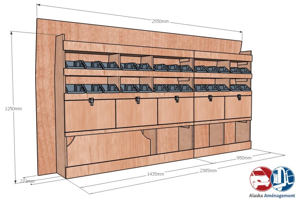 Custom I L2H1 KRG002 COTES - Aménagement Utilitaire Île-de-France & Livraison