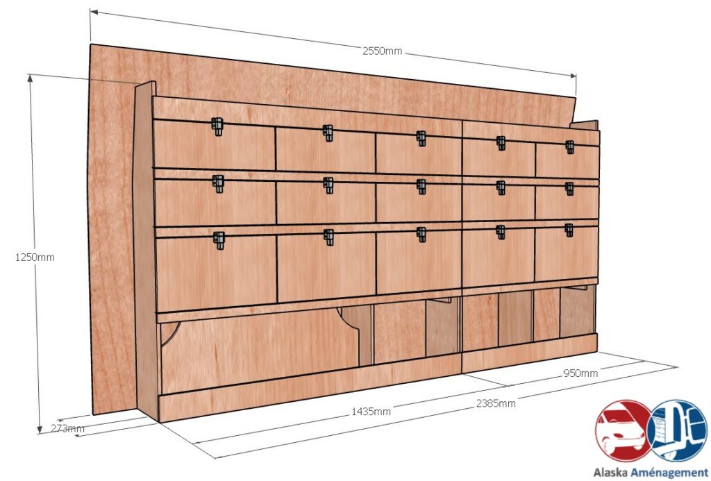 Custom I L2H1 KRG004 COTES - Aménagement Utilitaire Île-de-France & Livraison