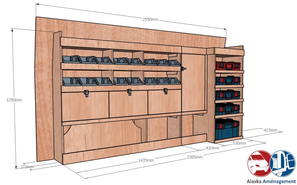Custom I L2H1 KRMG003 COTES - Aménagement Utilitaire Île-de-France & Livraison