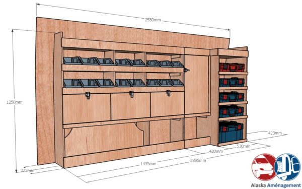 Custom I L2H1 KRMG003 COTES - Aménagement Utilitaire Île-de-France & Livraison