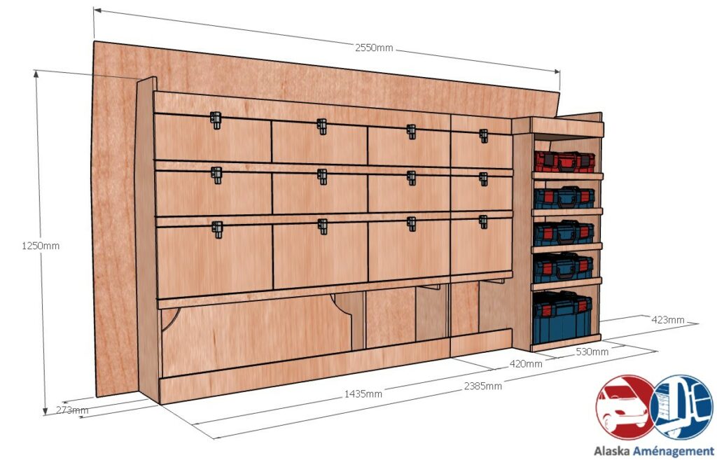 Custom I L2H1 KRMG004 COTES - Aménagement Utilitaire Île-de-France & Livraison