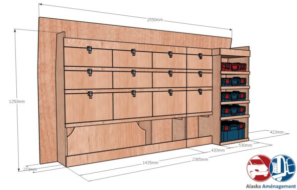 Custom I L2H1 KRMG004 COTES - Aménagement Utilitaire Île-de-France & Livraison