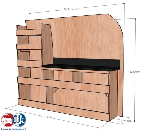 Custom II L2H1 ETAD104 COTES - Aménagement Utilitaire Île-de-France & Livraison