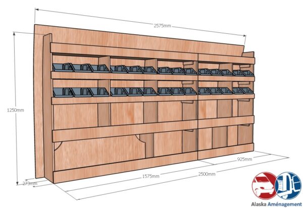 Custom II L2H1 KRG001 COTES - Aménagement Utilitaire Île-de-France & Livraison