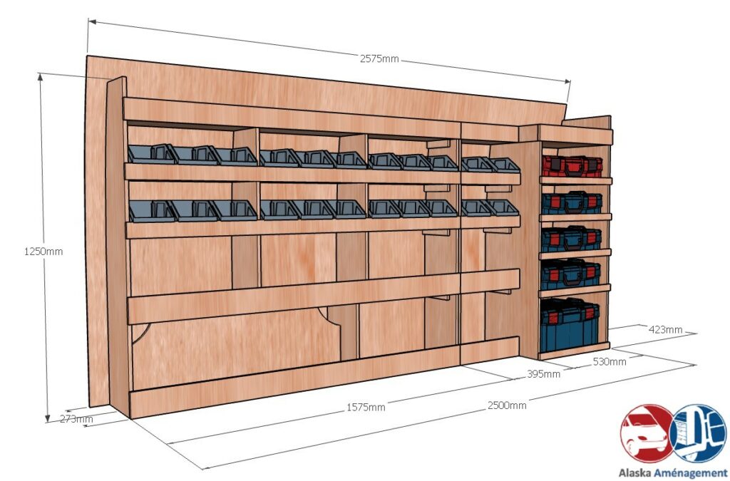 Custom II L2H1 KRMG001 COTES - Aménagement Utilitaire Île-de-France & Livraison