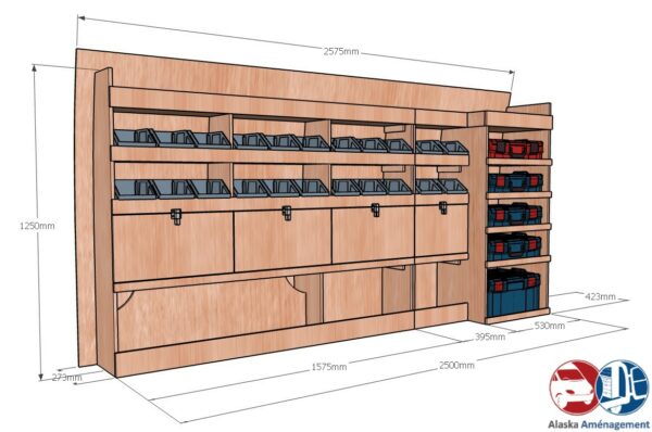 Custom II L2H1 KRMG002 COTES - Aménagement Utilitaire Île-de-France & Livraison