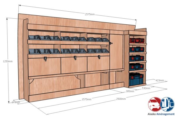 Custom II L2H1 KRMG003 COTES - Aménagement Utilitaire Île-de-France & Livraison