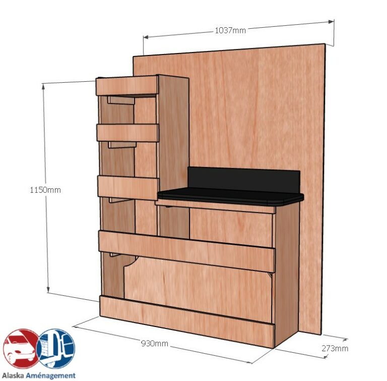 Etabli latéral Droite ETAD104-N - vue 3