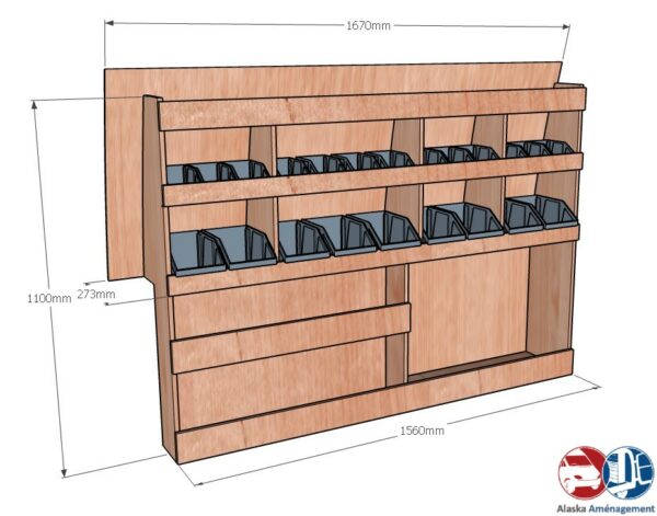 Kangoo II L2 KRG001 COTES - Aménagement Utilitaire Île-de-France & Livraison