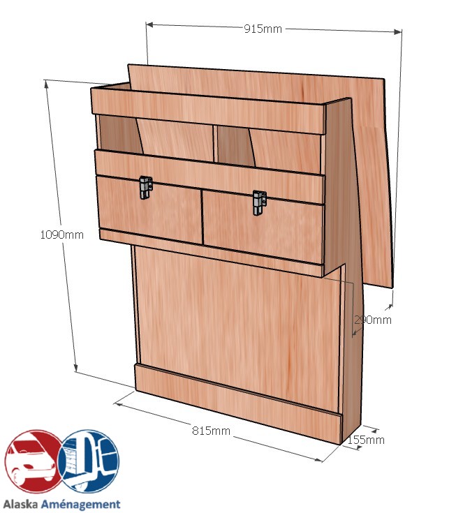 Meuble latéral Droite KRD-DC102-N - vue 3