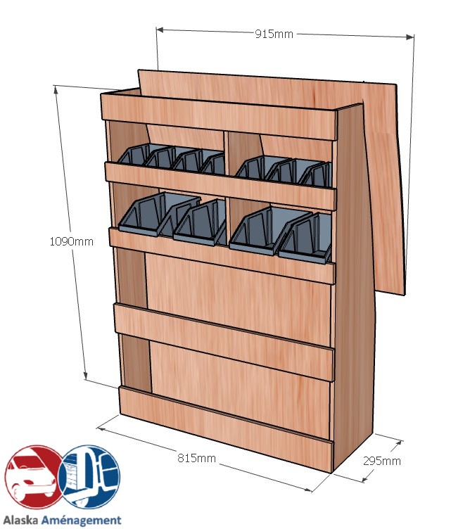 Meuble latéral Droite KRD101-N - vue 3