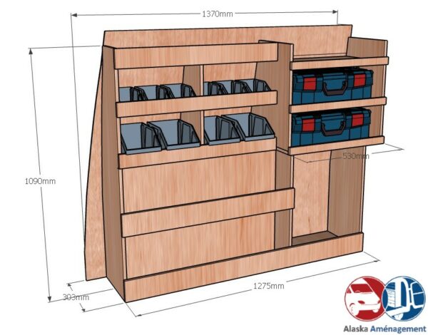 Kangoo Van III L1 KRMG001 COTES - Aménagement Utilitaire Île-de-France & Livraison