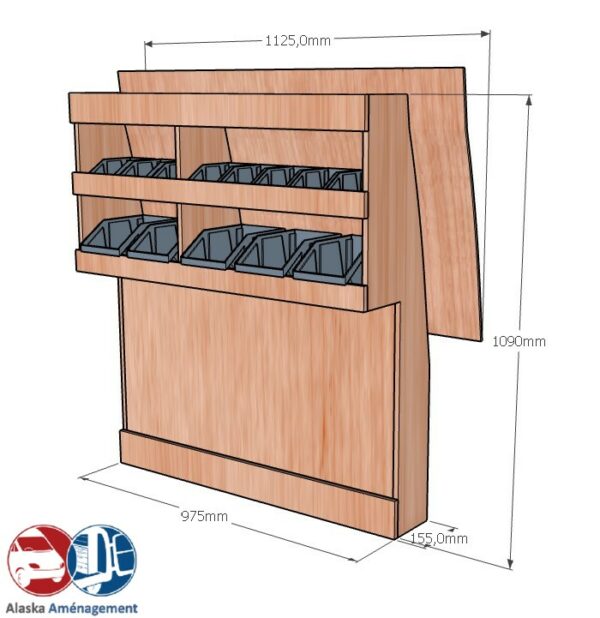 Kangoo Van III L2 APL KRD DC101 COTES - Aménagement Utilitaire Île-de-France & Livraison