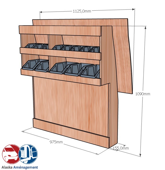 Meuble latéral Droite KRD-DC101-N - vue 3