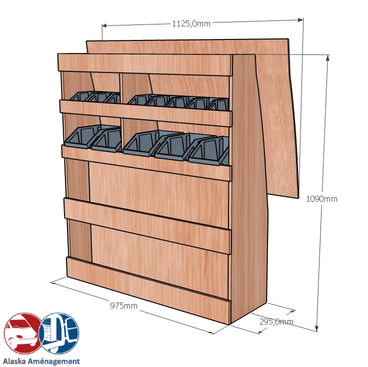 Meuble latéral Droite KRD101-N - vue 3