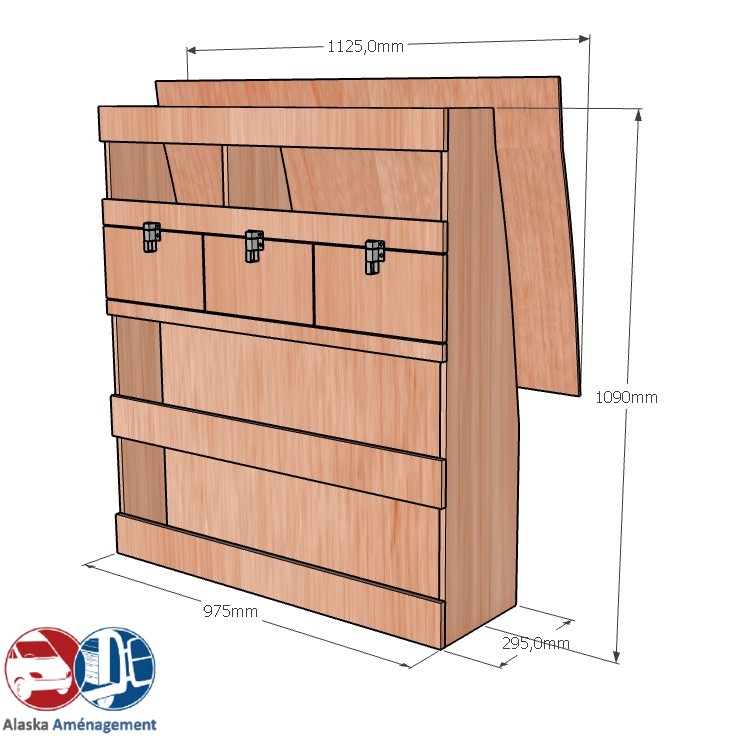Meuble latéral Droite KRD102-N - vue 3