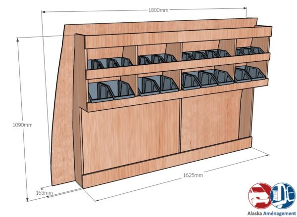 Kangoo Van III L2 APL KRG DC001 COTES - Aménagement Utilitaire Île-de-France & Livraison
