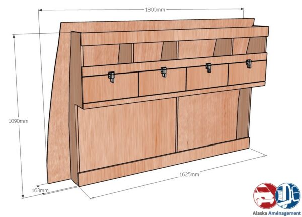 Kangoo Van III L2 APL KRG DC002 COTES - Aménagement Utilitaire Île-de-France & Livraison
