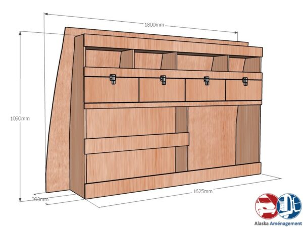 Kangoo Van III L2 APL KRG002 COTES - Aménagement Utilitaire Île-de-France & Livraison