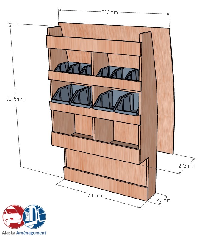 Meuble latéral Droite KRD-DC101-N - vue 3
