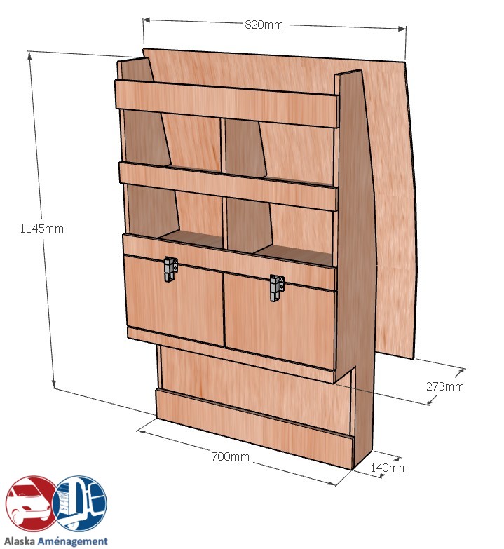 Meuble latéral Droite KRD-DC102-N - vue 3