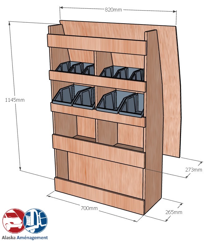 Meuble latéral Droite KRD101-N - vue 3