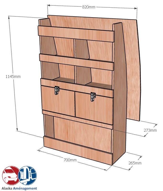 Meuble latéral Droite KRD102-N - vue 3