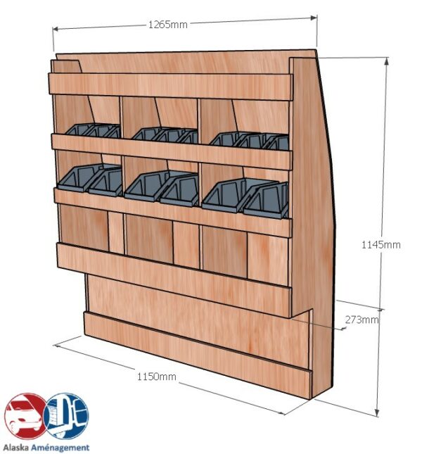 CADDY IV L2 APL KRD DC101 COTES - Aménagement Utilitaire Île-de-France & Livraison