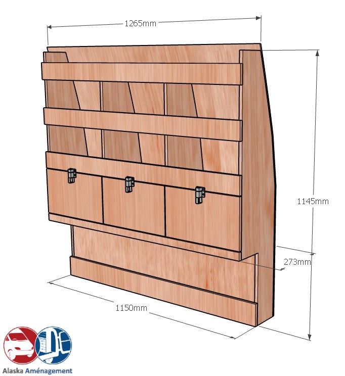 Meuble latéral Droite KRD-DC102-N - vue 3