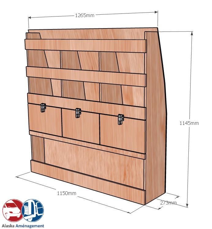 Meuble latéral Droite KRD102-N - vue 3