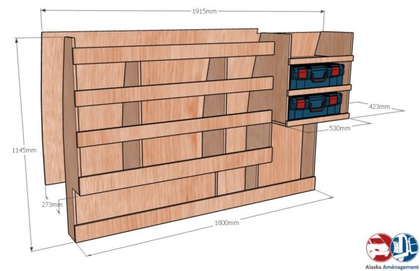 CADDY IV L2 APL KRMG DC COTES - Aménagement Utilitaire Île-de-France & Livraison
