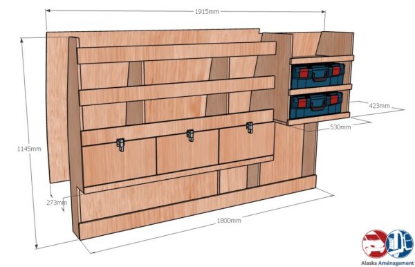 CADDY IV L2 APL KRMG DC002 COTES - Aménagement Utilitaire Île-de-France & Livraison