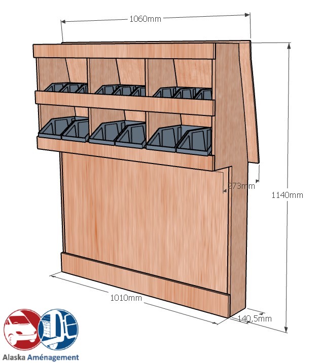 Meuble latéral Droite KRD-DC101-N - vue 3