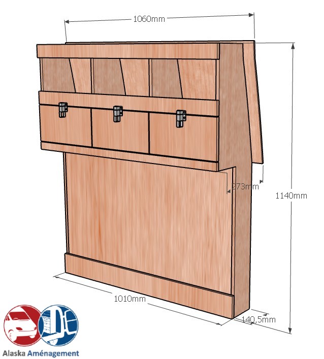 Meuble latéral Droite KRD-DC102-N - vue 3