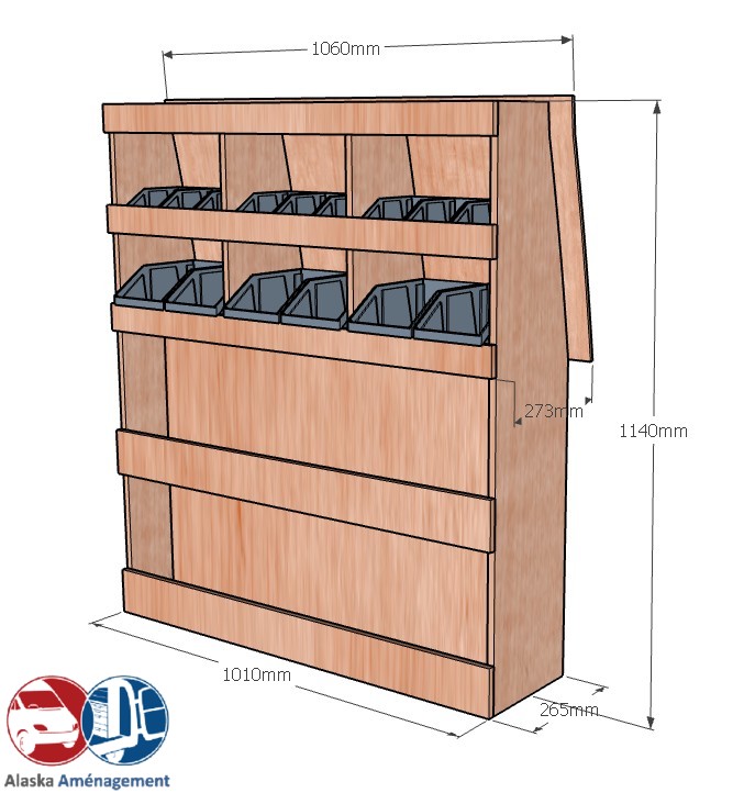 Meuble latéral Droite KRD101-N - vue 3